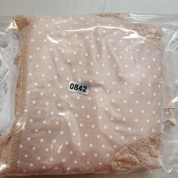 Jenni Intimates Bikini Cut Panties Womens 3X Grey White Beige Polka Dot Set Of 4 - Picture 7 of 7